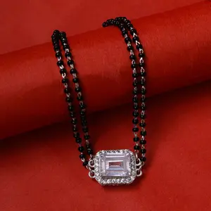 Women's 925 <b>Silver</b> Black <b>Bead</b> <b>Bracelet</b> with Cubic Zirconia Gold Plated Trendy Vintage Style for Party Perfect Gift - Product Image 1