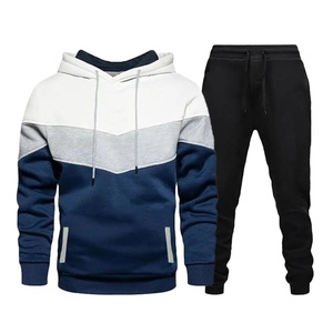 Sudadera con capucha para hombre, 2 uds., conjunto de pantalones para correr, ropa informal holgada y cálida, moda masculina, prendas de vestir deportivas para Otoño e Invierno - Product Image 6