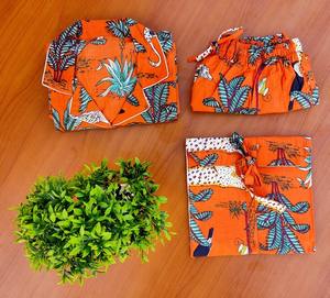 Conjunto de pijama de algodón indio hecho a mano para mujer, ropa de dormir corta, camisa con estampado de animales florales, pantalón caliente para uso en el hogar y el hotel para el verano - Product Image 4