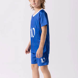 Conjunto de uniforme de fútbol para niños con Jersey y pantalones cortos para práctica de equipo y actividades deportivas escolares uniforme de fútbol para niños - Product Image 5