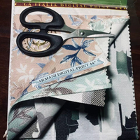 Tissu en toile 100 % polyester léger 120 GSM pour chemises, impression numérique, anti-boulochage, largeur 58/60 pouces, unisexe