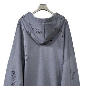 Sweats à capuche surdimensionnés pour hommes Streetwear respirant broderie thermique tendance vente en gros sweats à capuche - Product Image 5