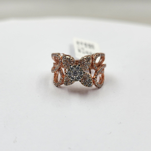 Anillo de diamantes de mujer cultivada en laboratorio para fiesta y uso étnico hecho a mano con estilo - Product Image 1