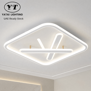 Modern Square Acrylic Iron Dimmable Led <b>Ceiling</b> <b>Light</b> With <b>Remote</b> For Living Room Bedroom Indoor White Surface Mount - Product Image 1