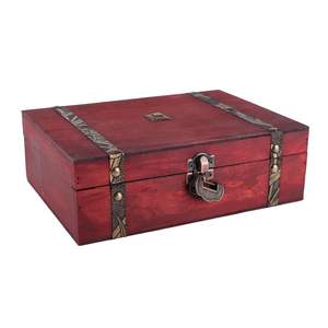 Caja del Tesoro de madera mediana de alta calidad Caja de regalo decorativa de madera maciza natural Proveedor a granel - Product Image 2