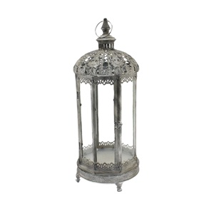 Classic Antique Metal Outdoor Lantern <b>Candle</b> <b>Holders</b> Lanterns Vintage <b>Black</b> Metal Lanterns Decorative for Wedding Home Party. - Product Image 4