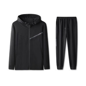 Venta al por mayor 52% algodón + 48% Nylon chaqueta de fútbol Club equipo Logo fútbol chándal hombres deporte azul claro fútbol chándales - Product Image 3