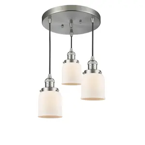 Nouveau lustre de luxe Style argent plaqué finition lumière suspension industrielle suspension métal dans Dom pour la maison hote - Product Image 1
