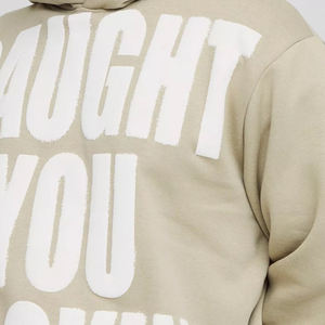 Sweat-shirts à capuche personnalisés en gros pour hommes, de haute qualité, impression DTG DTF, impression en relief et sérigraphie, vêtements de sport d'hiver - Product Image 3