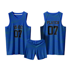 Conjunto de Uniforme de Baloncesto Reversible sin Mangas Sublimado Personalizado de Alta Calidad para Hombre, 100% Poliéster, Absorbe la Humedad y Secado Rápido - Product Image 1
