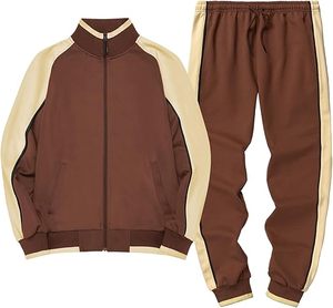 <b>Men's</b> <b>Casual</b> 2 Piece Tracksuit Sets Long Sleeve Full Zip <b>Jacket</b> 100% Polyester Customizable Design Color Size Logo Tracksuits - Product Image 5