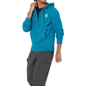 Sudadera con capucha y cremallera para hombre, estilo de ropa único con logotipo personalizado, hecha en Pakistán, ropa informal para uso en invierno. - Product Image 3