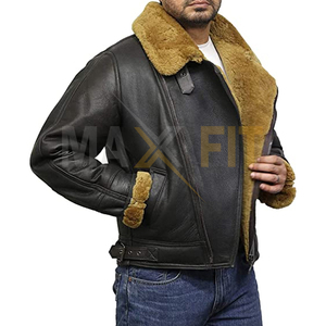 High Quality Wholesale <b>Men</b> Clothing Classical Product Custom Logo Leather <b>Jackets</b> by MAXFIT ENTERPRISES - Product Image 6