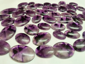 Cabochon d'améthyste violet fantaisie Pierres précieuses en vrac uniques pour la taille du lot de bijoux - Product Image 1