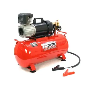 12V High Efficiency Weatherproof Heavy Duty DC Oil Free High Pressure Mini Air Compressor Pump with 25 liter tank for sale