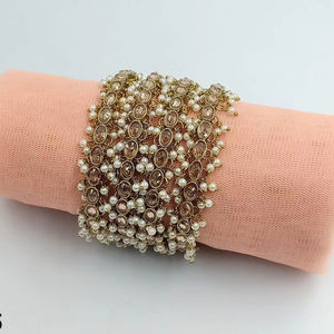 Indian Fashionable and Traditional Brass <b>Bangles</b> Women Wedding <b>Bangles</b> for Women and Girls - Product Image 1