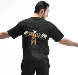 เสื้อยืดผ้าฝ้าย100% สั่งทำคุณภาพสูงเสื้อยืดคอกลมแขนสั้นแห้งเร็วของผู้ชาย - Product Image 2