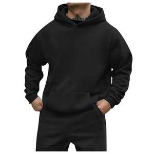 Sublimación en blanco Sudaderas con capucha ligeras Venta al por mayor Pullover Hombres Sudadera con capucha Hombro caído Sudaderas con capucha blancas Hombre - Product Image 4