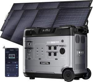 5120Wh Large Capacity Solar Generator,<b>Portable</b> Power Station P5000 Pro With 2X400W Solar Panel, 5x3600W <b>AC</b> Output (6000W Surge), - Product Image 1