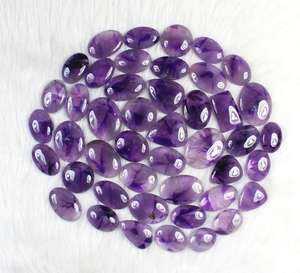 Vente en gros de cabochons d'améthyste étoilée naturelle pour la fabrication de bijoux en vrac de pierres précieuses pour la création de pendentifs - Product Image 2