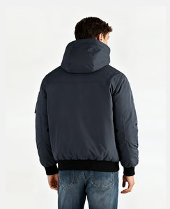 Luxury <b>Men's</b> Winter Waterproof Polyester Ninja Costume <b>Hoodie</b> with Face Cover <b>Sherpa</b> Fleece and Fur Pullover - Product Image 2