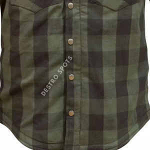 Vente en gros d'usine Chemises en flanelle à carreaux pour hommes Chemisier de couleur bicolore personnalisé Chemises pour hommes de grande taille - Product Image 2