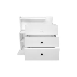 Turkey supplier wood Melamine Dresser Home Furniture Cabinet Simple style modern design 4 drawers iron dresser dressing table