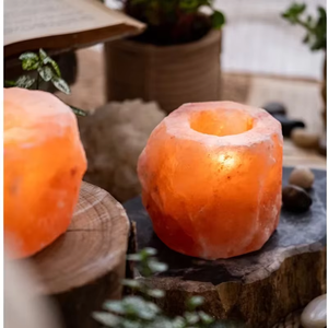 Soporte de vela nórdico soporte de incienso de sal Mineral de Rosa Natural ecológico de alta calidad cena romántica decoración del hogar - Product Image 2