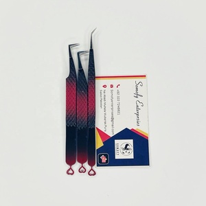 แหนบต่อขนตาปลายเรียบ 10 มม. ด้ามจับรูปหัวใจ สีชมพู ทำจากสแตนเลส ทนทาน รับผลิตแบรนด์ส่วนตัว พร้อมสกรีนโลโก้โดยบริษัท โซโมฟี่ เอ็นเตอร์ไพรส์ - Product Image 2