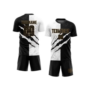 Custom Sublimation <b>Soccer</b> Uniforms Lightweight Breathable Quick Dry Summer Short Sleeve Logo Printing Full Customization Factory - Product Image 1