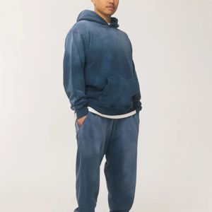 Sudadera con capucha tie Dye para hombre con capucha ajustable y bolsillo canguro - Product Image 1