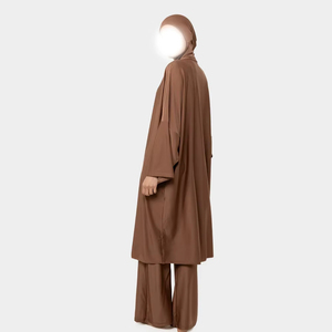 Nouvelle robe abaya musulmane tendance pour femme, élégante, droite, en mousseline de soie, pour femmes arabes, modeste, pour l'Aïd, islamique, naturelle, écologique - Product Image 2