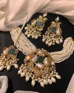 Bijoux fantaisie plaqués or 18 carats avec zircon, collier et boucles d'oreilles tendance pour femmes, ensemble de bijoux de haute qualité pour mariage et fiançailles - Product Image 4
