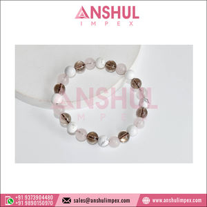 Bracelet ANGER de qualité supérieure, très vendu, bijoux de mode, bracelet à perles de pierres précieuses de guérison avec inscription d'intention - Product Image 3