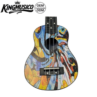 Guitare électrique acoustique 4 cordes en nylon de 21 pouces avec corps et manche en tilleul, personnalisable, best-seller