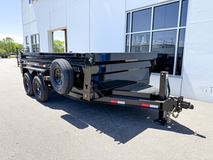 Remolque Hidráulico Multifuncional 83X14 14.9K con Ejes de 5200 lb, 9990 GVWR, 2 Rampas de Carga - NEGRO - Product Image 6