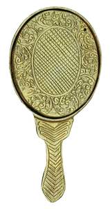 wholesale supplier Metal Handheld <b>Mirror</b> manufacturer with Handle <b>Vintage</b> Compact Personal Makeup - Product Image 3