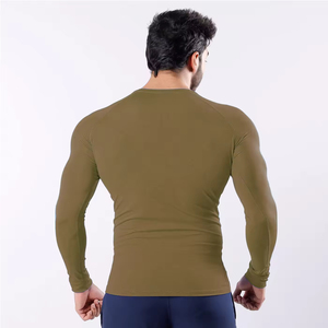 MMA Jiu Jitsu Breathable Anti-Bacterial Quick Dry Rash Guard 88% Polyester 12% Spandex Eco-Friendly Full Sleeve Small Quantity - Product Image 3