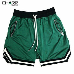 Pantalones cortos de baloncesto para hombre, Shorts largos de baloncesto a la moda, personalizados por sublimación, con bolsillos y cremallera - Product Image 4