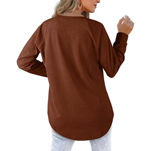 Sweat-shirt à capuche pour femmes, Logo personnalisé OEM, sweat-shirt à capuche en molleton lourd, col ras du cou, doux, vente en gros, pulls oversize - Product Image 4