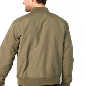 Chaqueta bomber de estilo callejero para hombre, tela a prueba de viento para exteriores con diseño funcional y cuello levantado - Product Image 4