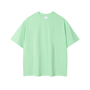 T-shirt unisexe de grande taille à épaules tombantes T-shirt épais en coton vierge T-shirt surdimensionné pour hommes Livraison DDP - Product Image 6