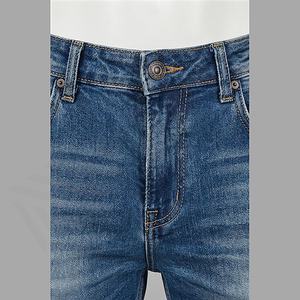 Jeans droits pour hommes de haute qualité, personnalisés, denim déchiré 3D, pantalon en denim délavé, design tendance, couleur personnalisée, exporté - Product Image 4