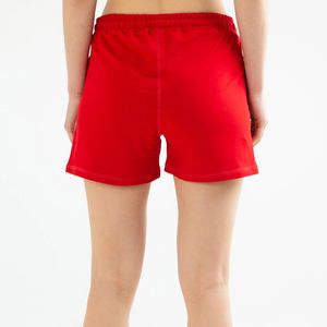 Pantalones cortos deportivos de cintura alta con logotipo personalizado para mujer en nuevos colores de verano hechos de tela polar patrón de pantalones cortos calientes - Product Image 2