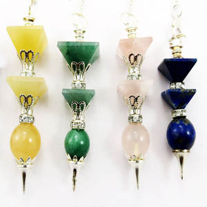 Cuarzo Rosa Tres piezas Pirámide Bola Péndulo Mezcla Piedra preciosa - Product Image 1