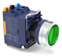 Bouton en aluminium transparent à connexion rapide série SA1, niveau IP65, avec éclairage, contrôle industriel, courant élevé 15A, RY22SA1-PF/C/A