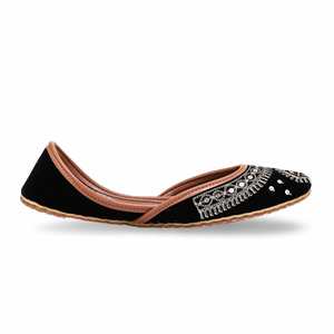 Mocassins fantaisie noirs Khusa - Product Image 4