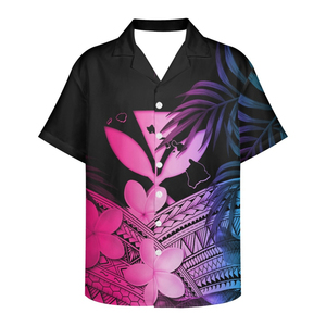 Venta directa cuello botón Delgado Casual solapa Polo hombres verano camisa hawaiana logotipo personalizado diseño camisas camiseta para hombres - Product Image 4