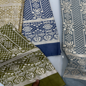 Tissu de broderie en coton de la culture indienne Fabricant et exportateur Textile brodé à la main de qualité supérieure pour vêtements, robes et décoration intérieure - Product Image 5