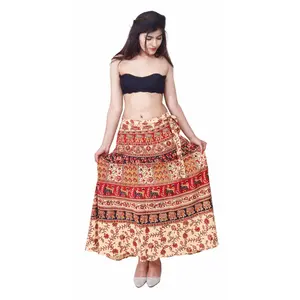 नई नृत्य लपेटें स्कर्ट Batik प्रिंट हिप्पी जिप्सी लंबी जादू लपेटें स्कर्ट